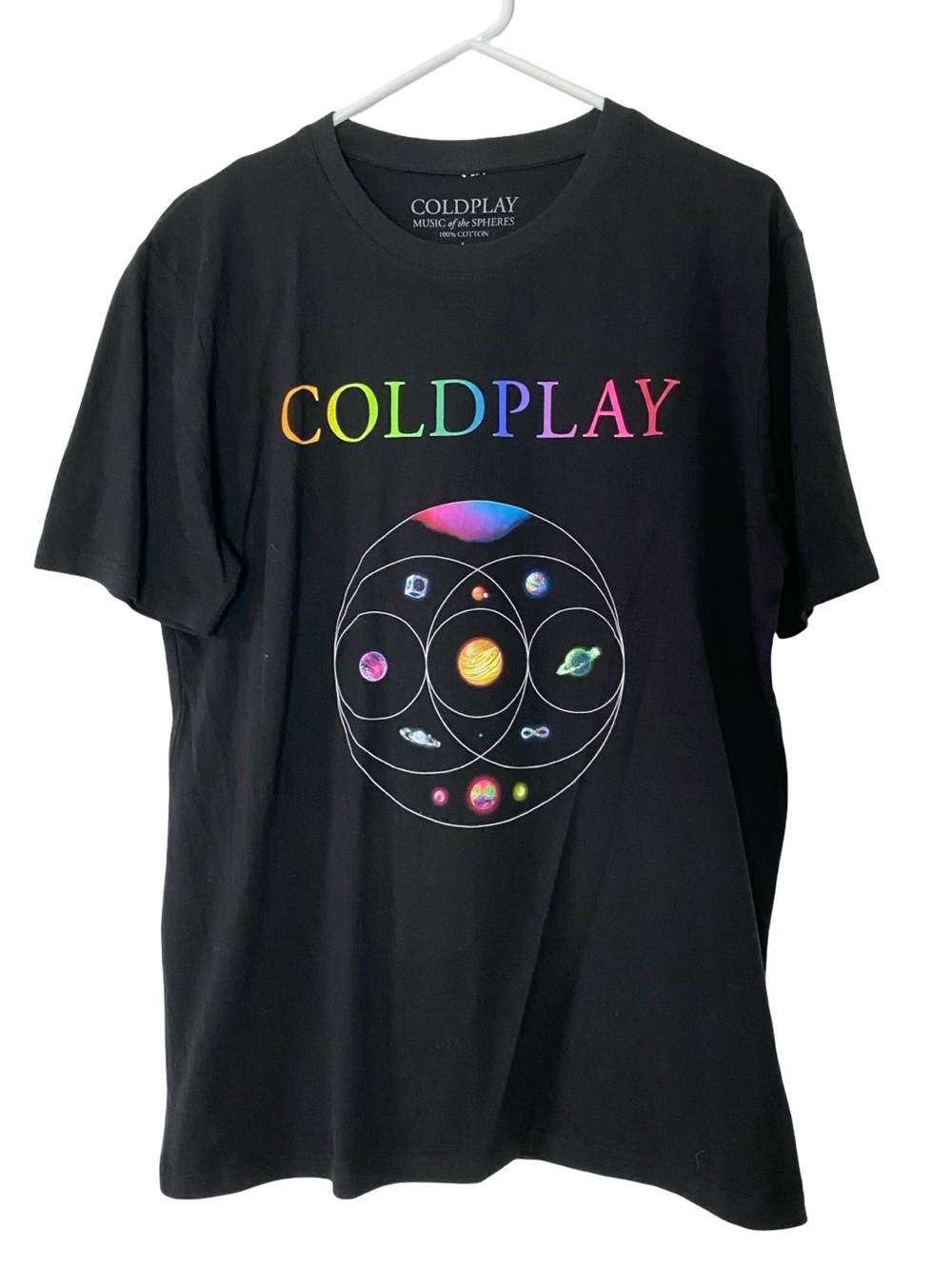 Coldplay Band Tee Tshirt Unisex Size Large Chest 21 Length 28 Live 2023 Concert